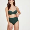 Hohe Bikini-Hose Tonal Leo