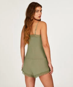 Kurzes Pyjama-Set Cami -Mode-Dessous-Geschäft 201671 4