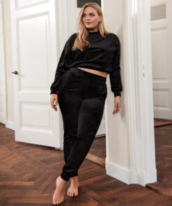 Tall Jogginghose Aus Velours